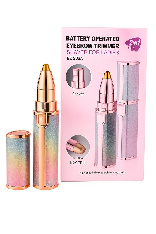 2 in 1 Battery Operated Eyebrow Trimmer