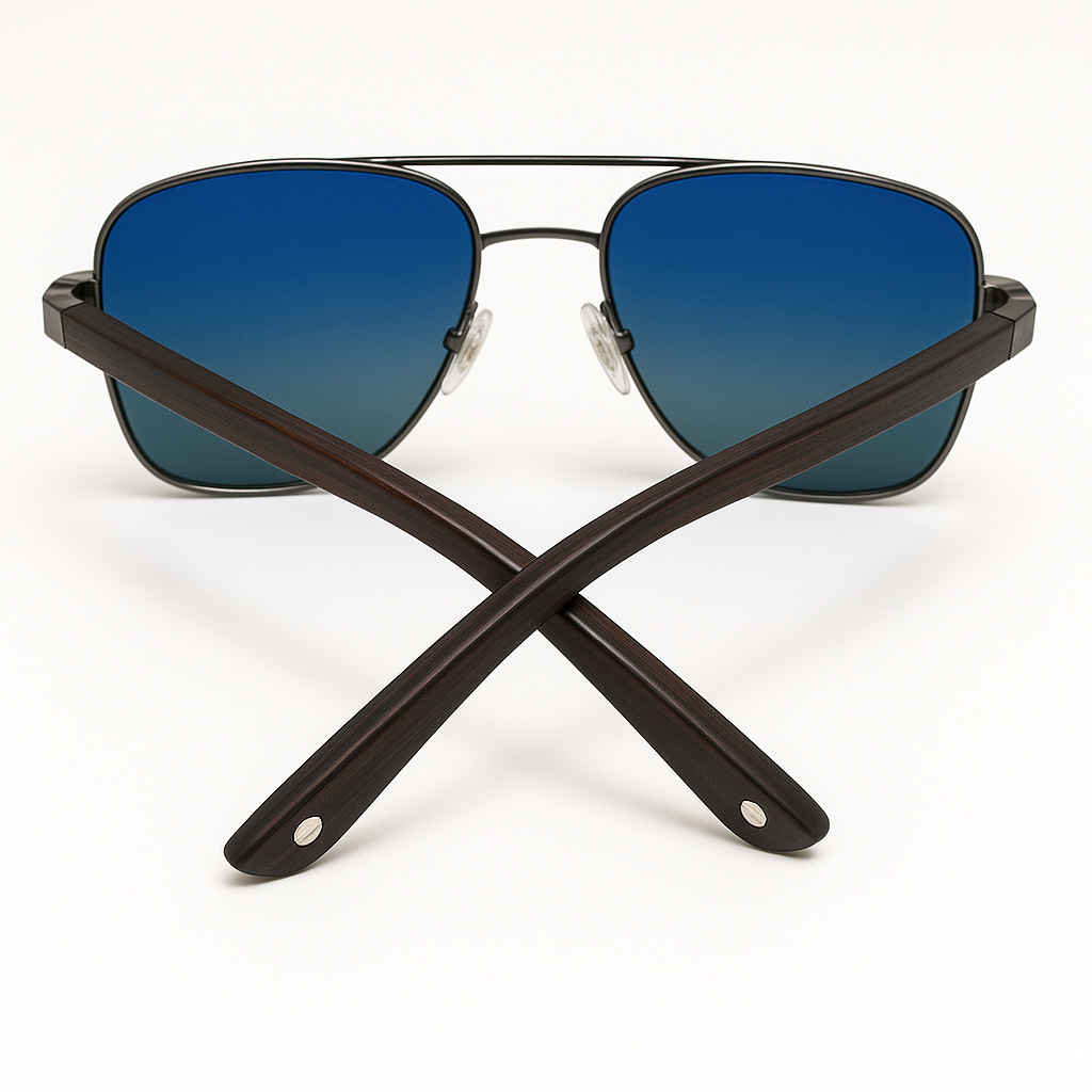 Black frame Aviator Sunglasses