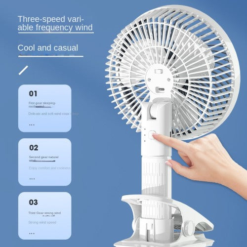 2 in 1 Reachargeable and Portable Table and Hand Fan