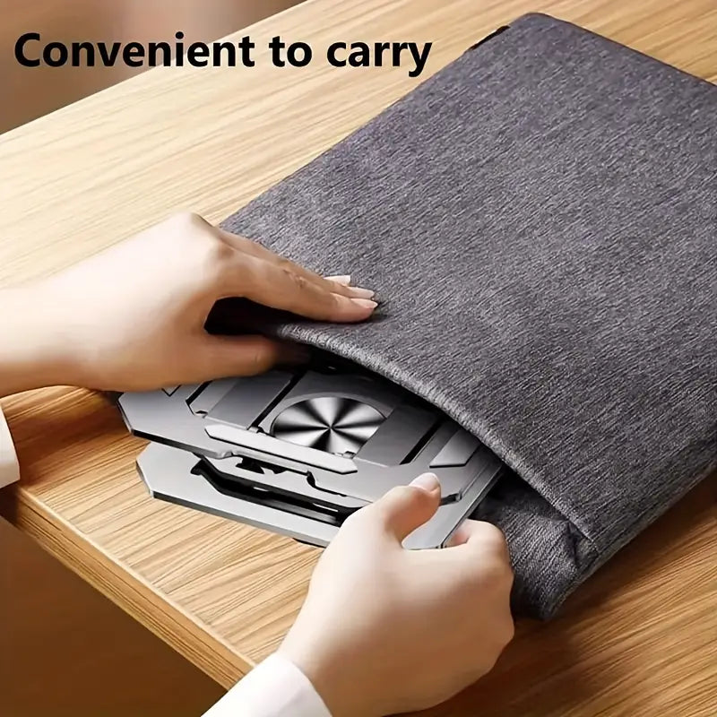 360° Rotating Metal Desktop Stand for Tablets and Phones