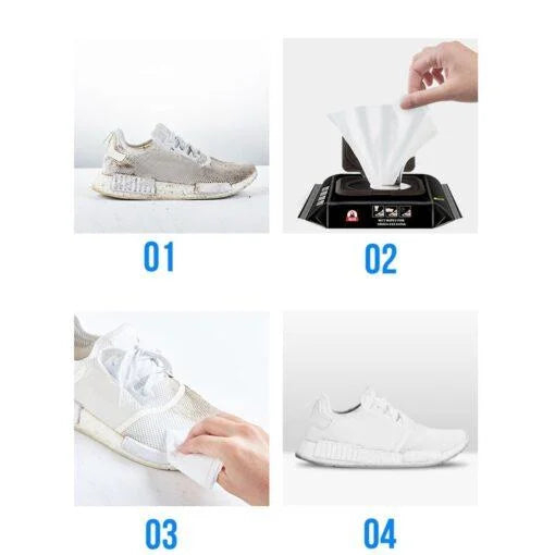 Instant Shoe Cleaning Wipes - 50 Wipes/Pack