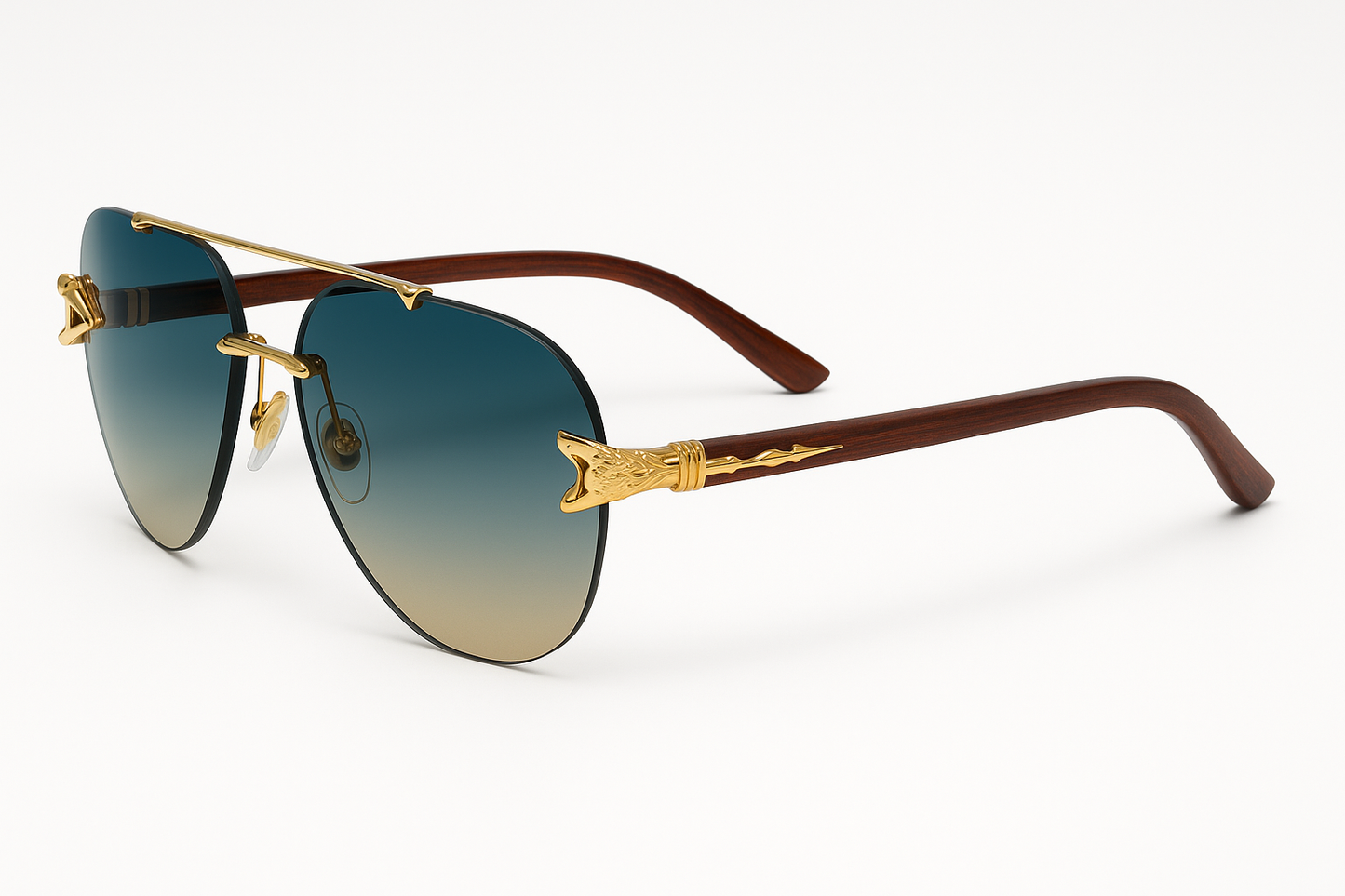 Luxury Gradient Aviator Sunglasses