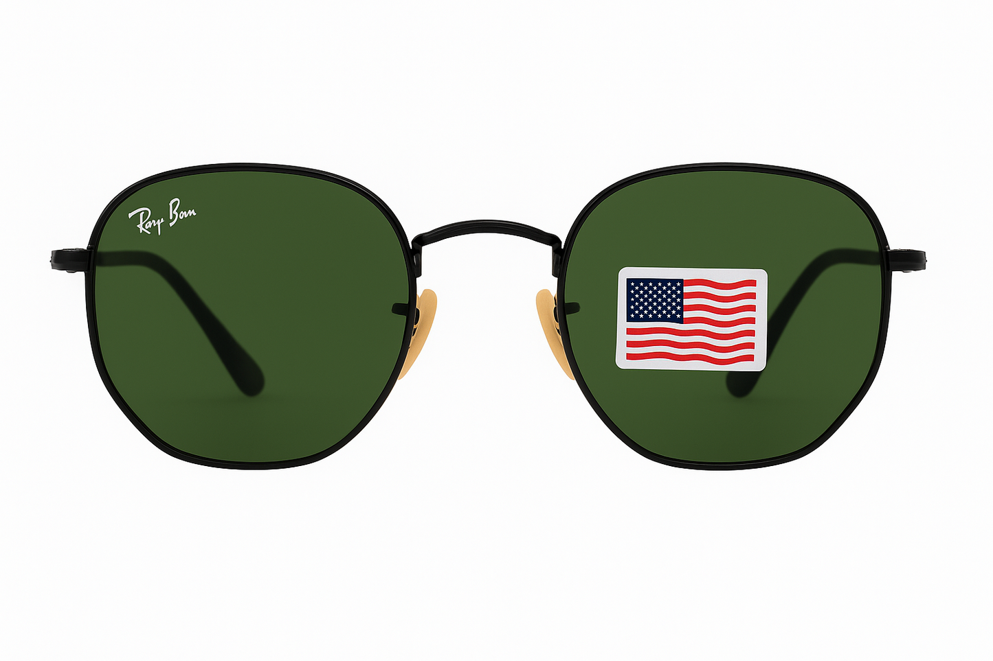 Luxury Green Gradient Aviator Sunglasses