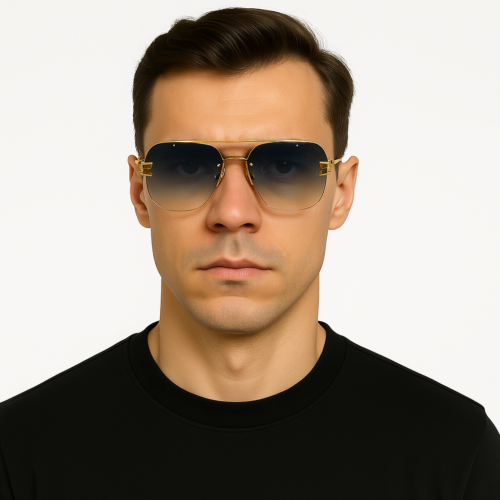 Luxury Gradient Aviator Sunglasses