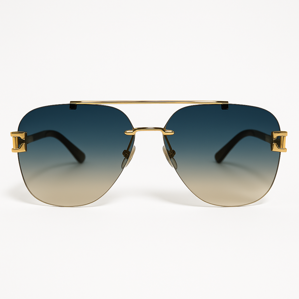 Luxury Gradient Aviator Sunglasses