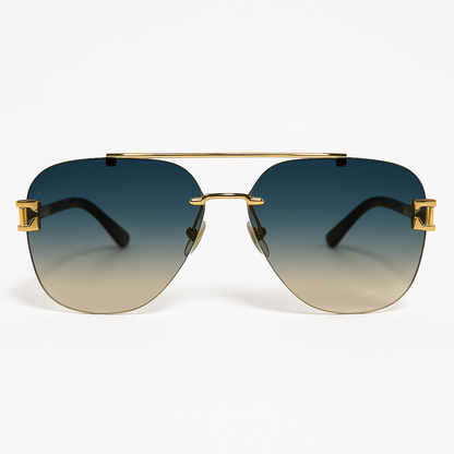 Luxury Gradient Aviator Sunglasses