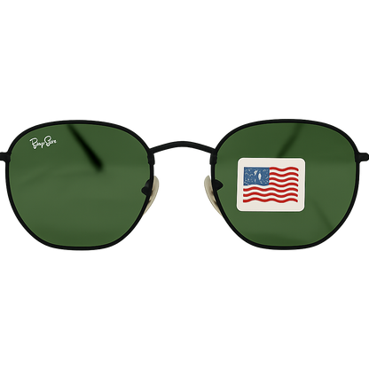Round Green Lens Sunglasses