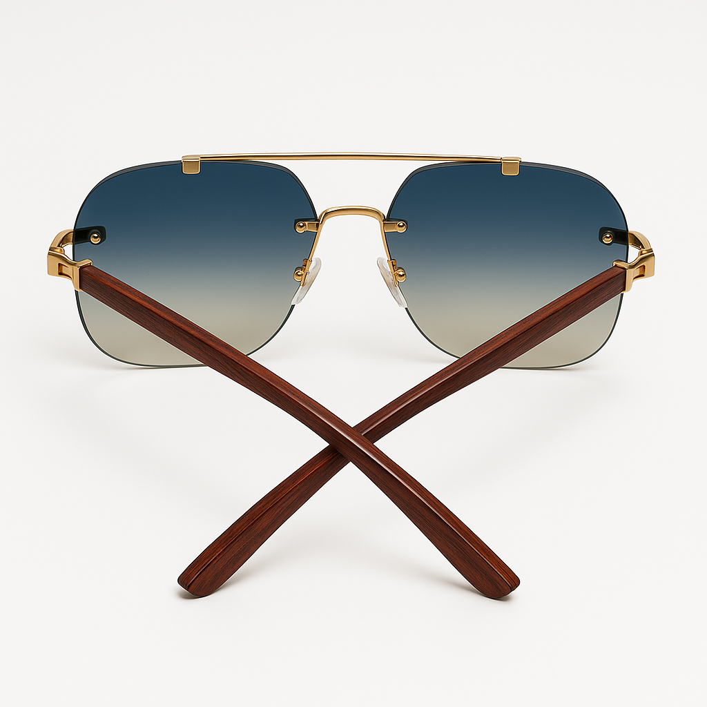 Luxury Gradient Aviator Sunglasses