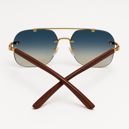 Luxury Gradient Aviator Sunglasses