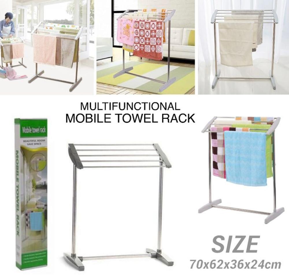 Premium Space-Saving Mobile Towel Rack