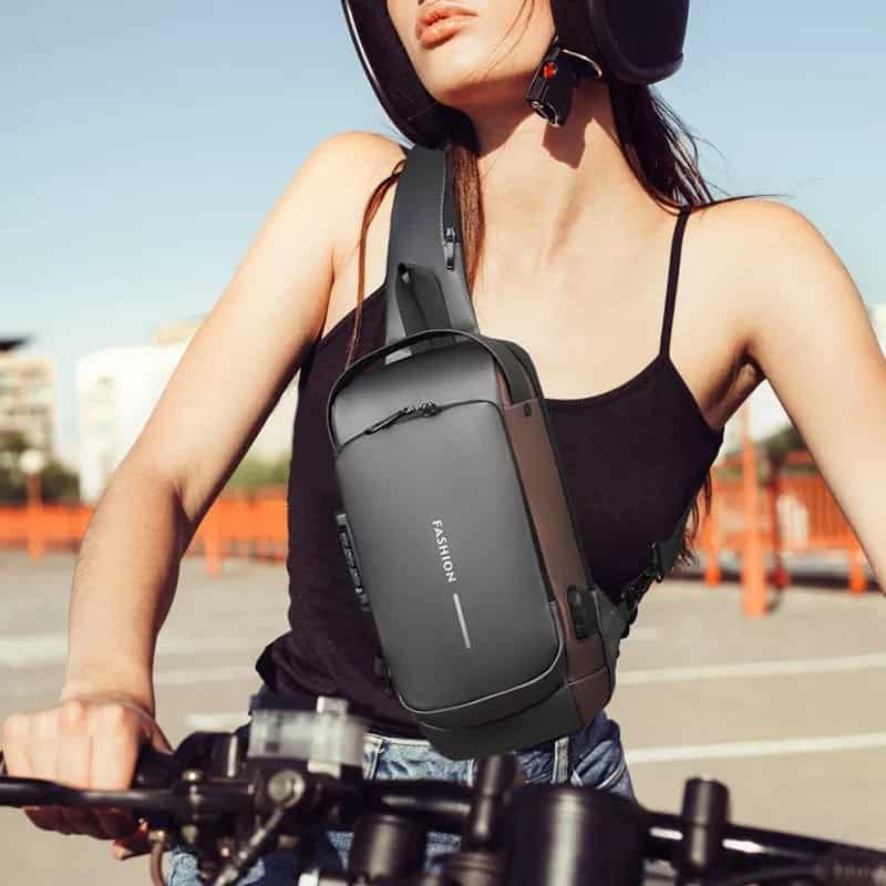 Waterproof Chest Bag, Crossbody Sling Bag