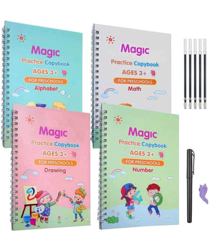 Magic Practice Book for Children -( Pack of 4 )