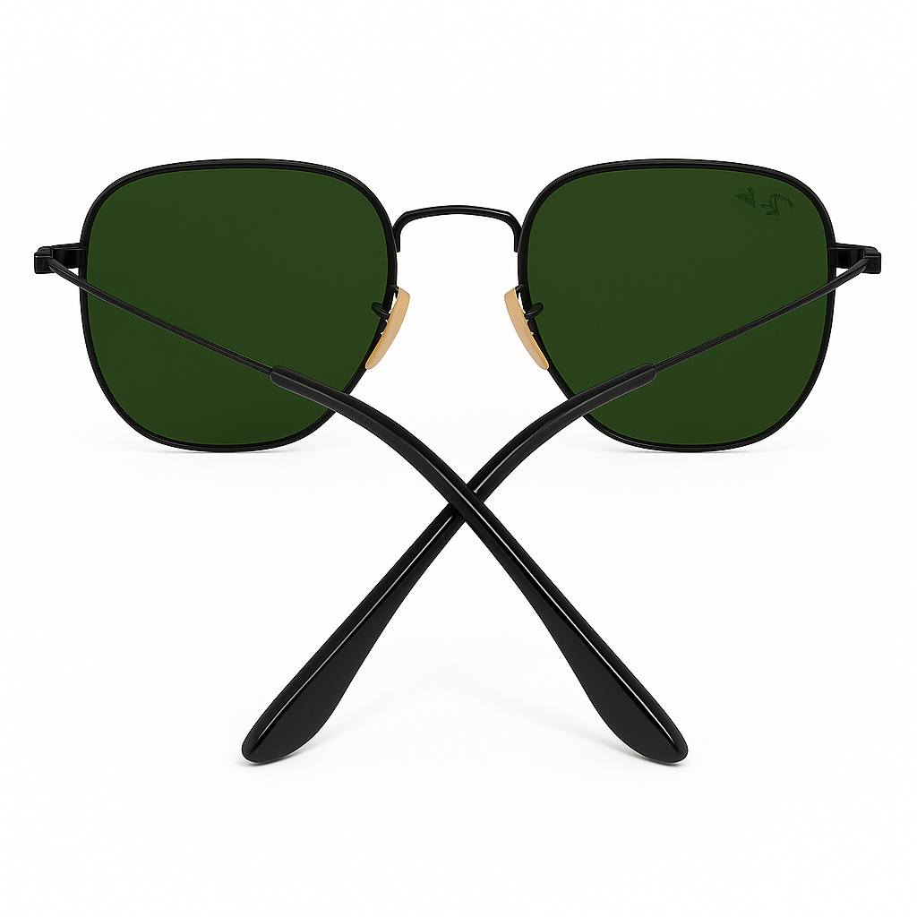 Luxury Green Gradient Aviator Sunglasses