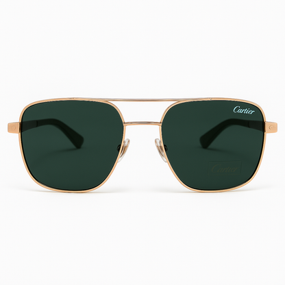 Classic Gold Frame Aviator Shades Sunglasses