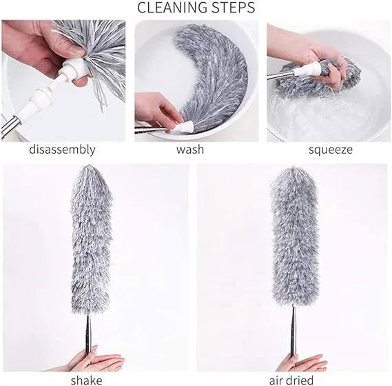 Fan Cleaning Brush with Long Rod