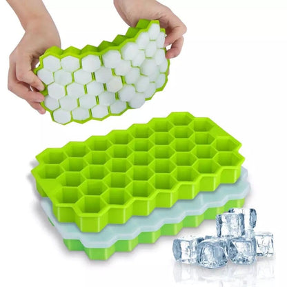 Silicone 37 Cells Hexagonal Ice Tray - Free Shipping