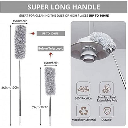 Fan Cleaning Brush with Long Rod