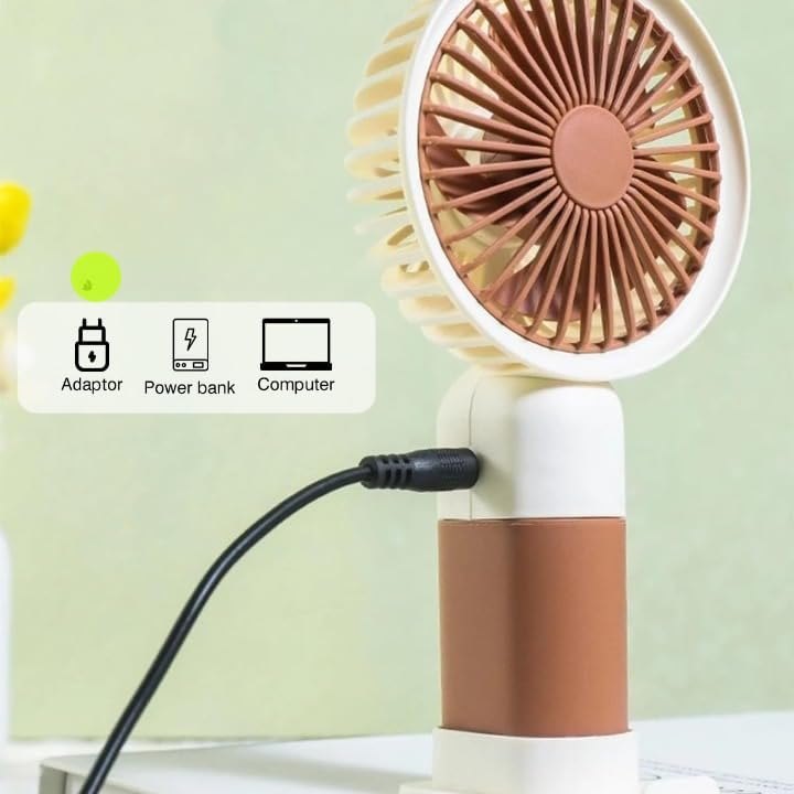 Portable Mini Cute Fan – USB Rechargeable Handheld & Table Desk Fan
